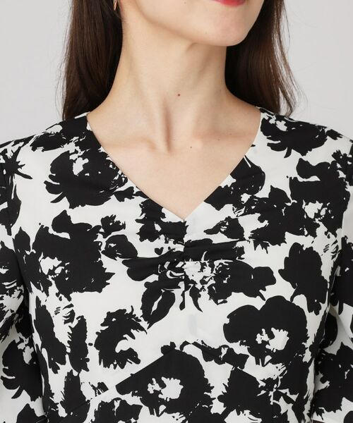 COUP DE CHANCE / クードシャンス ミニ丈・ひざ丈ワンピース | 【手洗い可/日本製】花柄ワンピース | 詳細12