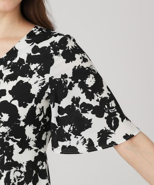 COUP DE CHANCE / クードシャンス ミニ丈・ひざ丈ワンピース | 【手洗い可/日本製】花柄ワンピース | 詳細14