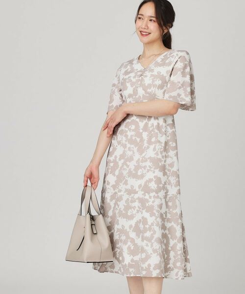 COUP DE CHANCE / クードシャンス ミニ丈・ひざ丈ワンピース | 【手洗い可/日本製】花柄ワンピース | 詳細2