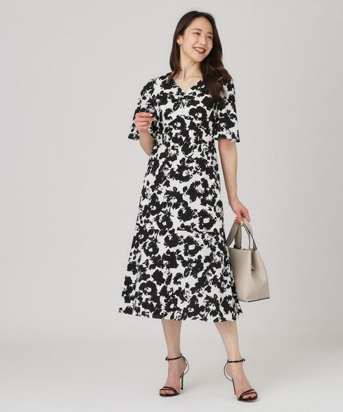 COUP DE CHANCE / クードシャンス ミニ丈・ひざ丈ワンピース | 【手洗い可/日本製】花柄ワンピース | 詳細7