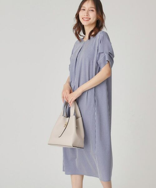 COUP DE CHANCE / クードシャンス ミニ丈・ひざ丈ワンピース | 【手洗い可／日本製】リラクシーワンピース | 詳細4