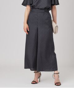 COUP DE CHANCE / クードシャンス ショート・ハーフ・半端丈パンツ | 【手洗い可／日本製】小紋柄ワイドパンツ