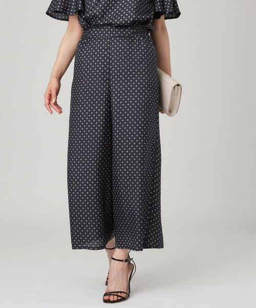 COUP DE CHANCE / クードシャンス ショート・ハーフ・半端丈パンツ | 【手洗い可／日本製】小紋柄ワイドパンツ | 詳細1