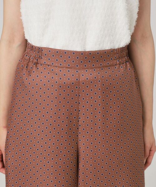 COUP DE CHANCE / クードシャンス ショート・ハーフ・半端丈パンツ | 【手洗い可／日本製】小紋柄ワイドパンツ | 詳細12