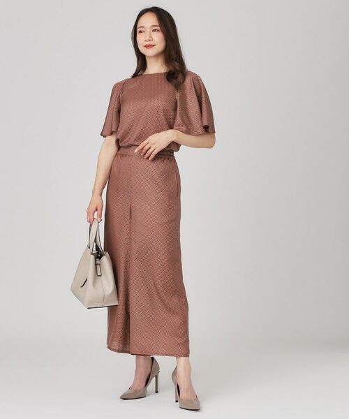 COUP DE CHANCE / クードシャンス ショート・ハーフ・半端丈パンツ | 【手洗い可／日本製】小紋柄ワイドパンツ | 詳細7