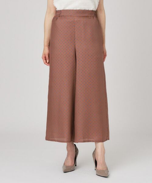 COUP DE CHANCE / クードシャンス ショート・ハーフ・半端丈パンツ | 【手洗い可／日本製】小紋柄ワイドパンツ | 詳細9