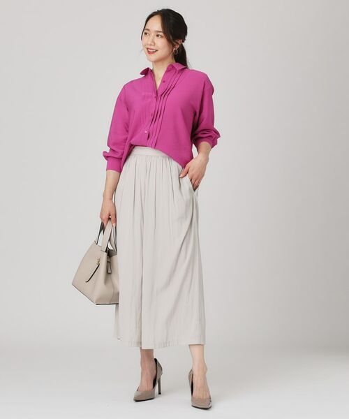 COUP DE CHANCE / クードシャンス ショート・ハーフ・半端丈パンツ | 【手洗い可／ウエストゴム】スカーチョ | 詳細2