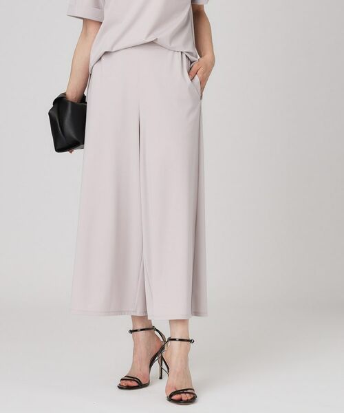 COUP DE CHANCE / クードシャンス ショート・ハーフ・半端丈パンツ | 【手洗い可／ウエストゴム】ジャージワイドパンツ | 詳細1