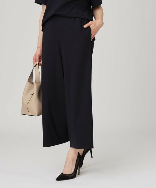 COUP DE CHANCE / クードシャンス ショート・ハーフ・半端丈パンツ | 【手洗い可／ウエストゴム】ジャージワイドパンツ | 詳細4