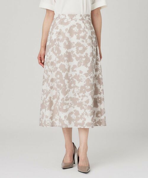 COUP DE CHANCE / クードシャンス スカート | 【手洗い可／日本製】花柄フレアスカート | 詳細10