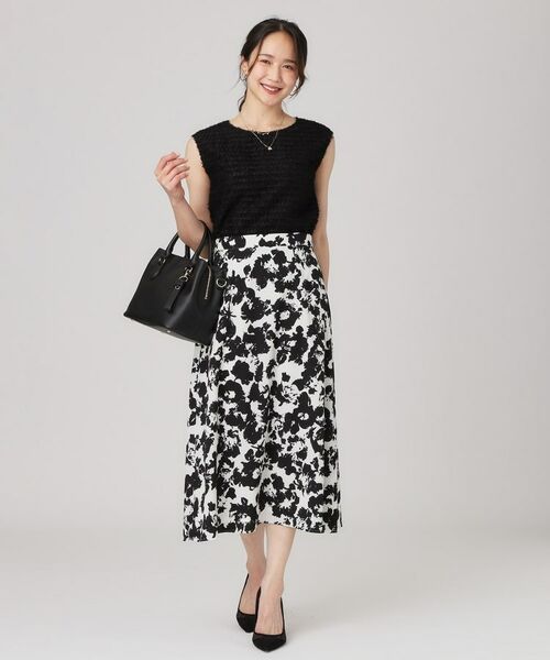 COUP DE CHANCE / クードシャンス スカート | 【手洗い可／日本製】花柄フレアスカート | 詳細2