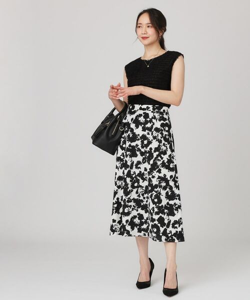 COUP DE CHANCE / クードシャンス スカート | 【手洗い可／日本製】花柄フレアスカート | 詳細3