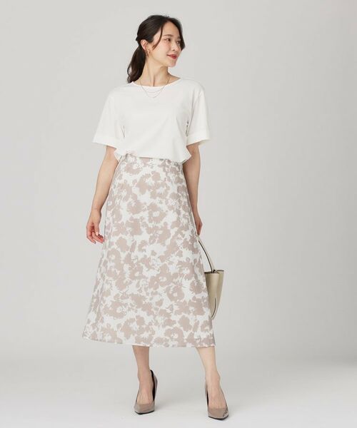 COUP DE CHANCE / クードシャンス スカート | 【手洗い可／日本製】花柄フレアスカート | 詳細7