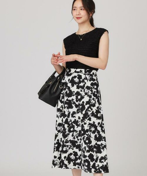 COUP DE CHANCE / クードシャンス スカート | 【手洗い可／日本製】花柄フレアスカート | 詳細9