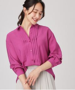 お値下げ！新品タグ付き！クードシャンスシャーリングブラウス　ネイビー 美品】COUP DE CHANCE クードシャンス トップス シャツ ブラウス