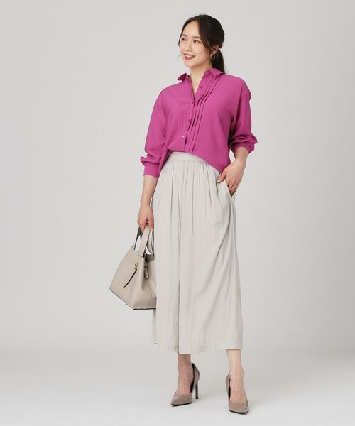 COUP DE CHANCE / クードシャンス シャツ・ブラウス | 【手洗い可】タックデザインブラウス | 詳細10