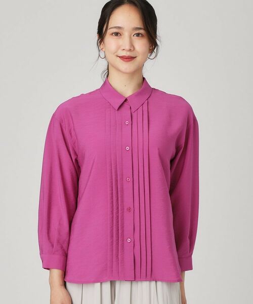 COUP DE CHANCE / クードシャンス シャツ・ブラウス | 【手洗い可】タックデザインブラウス | 詳細12