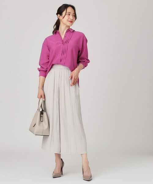 COUP DE CHANCE / クードシャンス シャツ・ブラウス | 【手洗い可】タックデザインブラウス | 詳細9