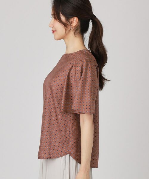 COUP DE CHANCE / クードシャンス シャツ・ブラウス | 【手洗い可／日本製】小紋柄フレアスリーブブラウス | 詳細11