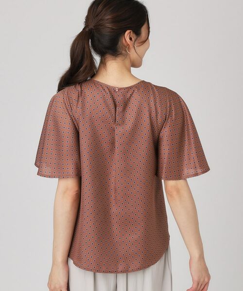 COUP DE CHANCE / クードシャンス シャツ・ブラウス | 【手洗い可／日本製】小紋柄フレアスリーブブラウス | 詳細12