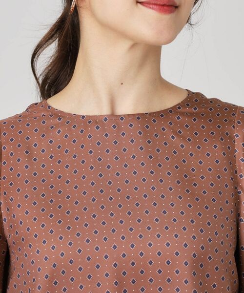 COUP DE CHANCE / クードシャンス シャツ・ブラウス | 【手洗い可／日本製】小紋柄フレアスリーブブラウス | 詳細13