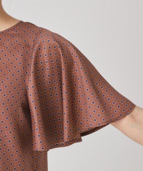 COUP DE CHANCE / クードシャンス シャツ・ブラウス | 【手洗い可／日本製】小紋柄フレアスリーブブラウス | 詳細15