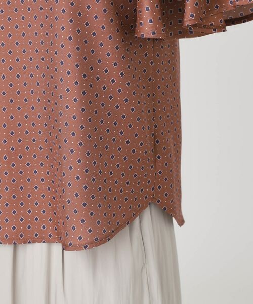 COUP DE CHANCE / クードシャンス シャツ・ブラウス | 【手洗い可／日本製】小紋柄フレアスリーブブラウス | 詳細16