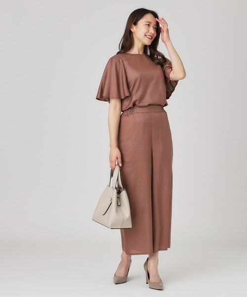 COUP DE CHANCE / クードシャンス シャツ・ブラウス | 【手洗い可／日本製】小紋柄フレアスリーブブラウス | 詳細7