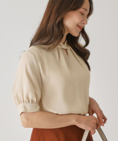 COUP DE CHANCE / クードシャンス シャツ・ブラウス | 【手洗い可／日本製】パフスリーブブラウス | 詳細17
