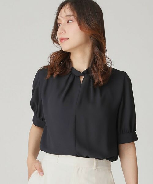 COUP DE CHANCE / クードシャンス シャツ・ブラウス | 【手洗い可／日本製】パフスリーブブラウス | 詳細5