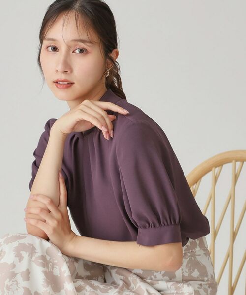 COUP DE CHANCE / クードシャンス シャツ・ブラウス | 【手洗い可／日本製】パフスリーブブラウス | 詳細9