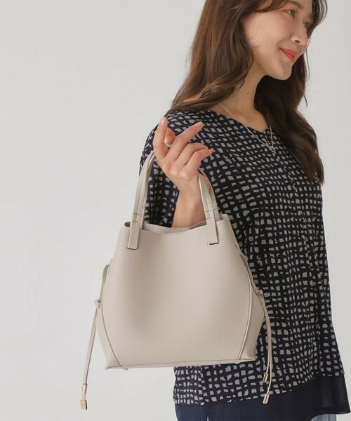 COUP DE CHANCE / クードシャンス トートバッグ | 3WAYトート/オン・オフ使えるトート(ライトグレー(011))