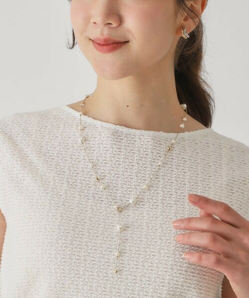 COUP DE CHANCE / クードシャンス ネックレス・ペンダント・チョーカー | スパークルフェイクパール【2WAY使用／パール風】 | 詳細4