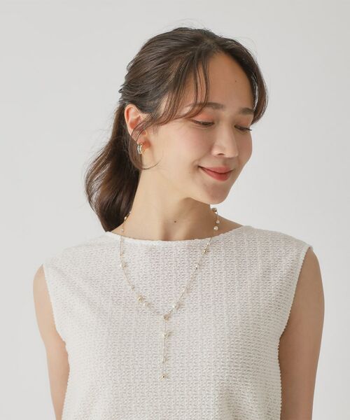 COUP DE CHANCE / クードシャンス ネックレス・ペンダント・チョーカー | スパークルフェイクパール【2WAY使用／パール風】 | 詳細5