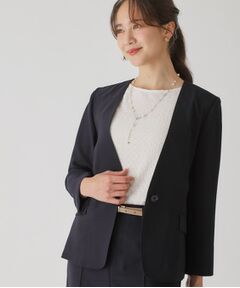 COUP DE CHANCE / クードシャンス ノーカラージャケット | 【手洗い可／通勤】ノーカラージャケット