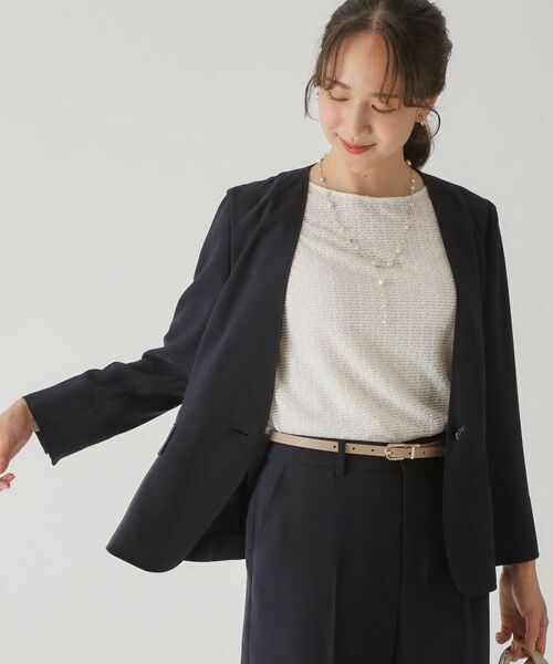 COUP DE CHANCE / クードシャンス ノーカラージャケット | 【手洗い可/通勤】ノーカラージャケット | 詳細5