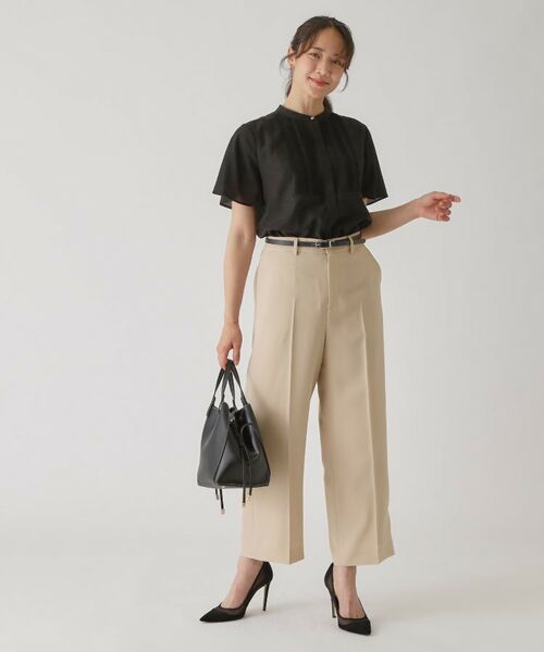 COUP DE CHANCE / クードシャンス パンツ | 【手洗い可/日本製】センタープレス ストレートパンツ | 詳細3