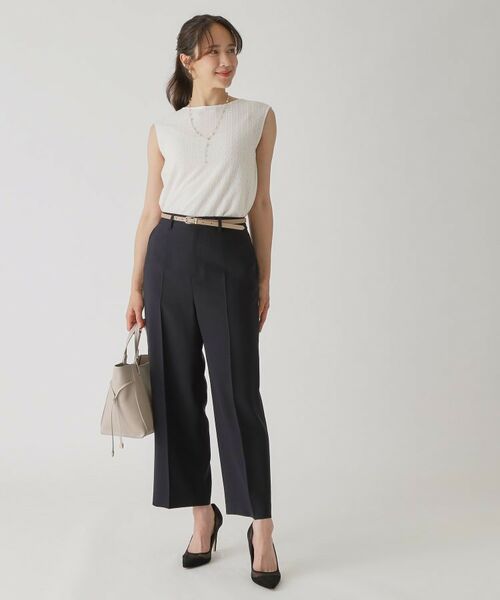 COUP DE CHANCE / クードシャンス パンツ | 【手洗い可/日本製】センタープレス ストレートパンツ | 詳細6