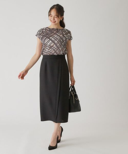 COUP DE CHANCE / クードシャンス ロング・マキシ丈スカート | 【手洗い可／日本製】きれいめデザインタイトスカート | 詳細1