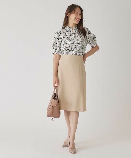 COUP DE CHANCE / クードシャンス ミニ・ひざ丈スカート | 【手洗い可／日本製】セミフレアスカート | 詳細3