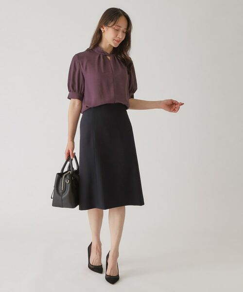 COUP DE CHANCE / クードシャンス ミニ・ひざ丈スカート | 【手洗い可／日本製】セミフレアスカート | 詳細7