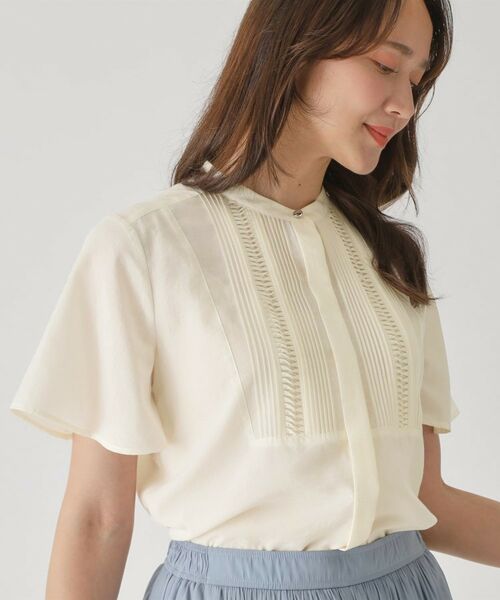 COUP DE CHANCE / クードシャンス シャツ・ブラウス | 【手洗い可】タックデザインブラウス | 詳細1