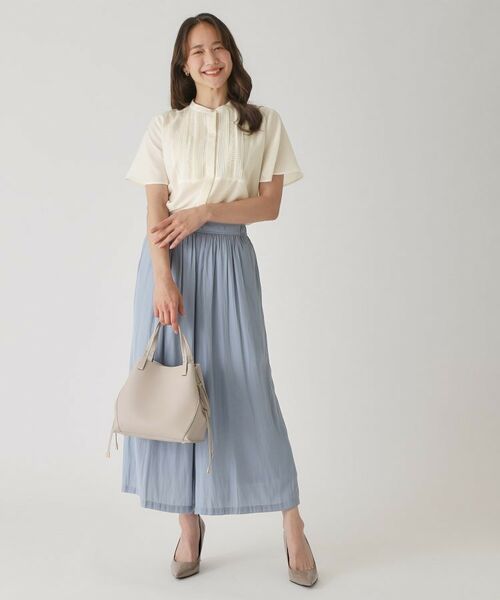 COUP DE CHANCE / クードシャンス シャツ・ブラウス | 【手洗い可】タックデザインブラウス | 詳細2