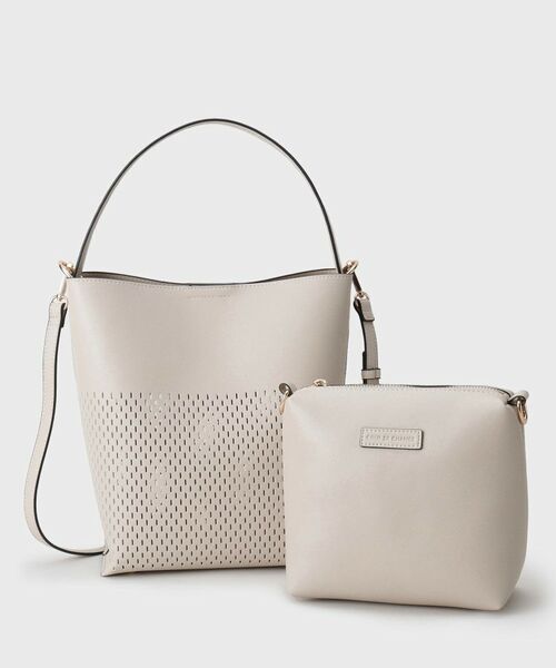 COUP DE CHANCE / クードシャンス トートバッグ | 2WAYパンチングトート／バケツ型／ミニポーチ付き／軽量 | 詳細21