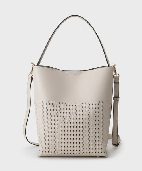 COUP DE CHANCE / クードシャンス トートバッグ | 2WAYパンチングトート／バケツ型／ミニポーチ付き／軽量 | 詳細6