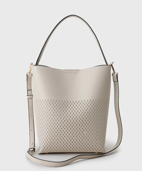 COUP DE CHANCE / クードシャンス トートバッグ | 2WAYパンチングトート／バケツ型／ミニポーチ付き／軽量 | 詳細8