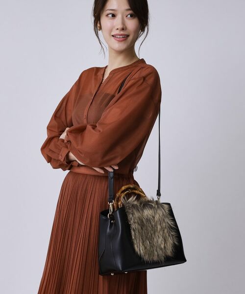 COUP DE CHANCE / クードシャンス トートバッグ | バンブーファートート | 詳細4