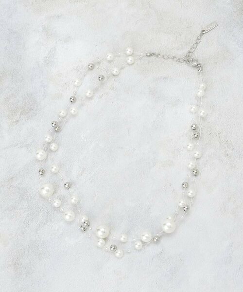 COUP DE CHANCE / クードシャンス ネックレス・ペンダント・チョーカー | フローボール／ショートネックレス／パール調ネックレス／軽量 | 詳細1