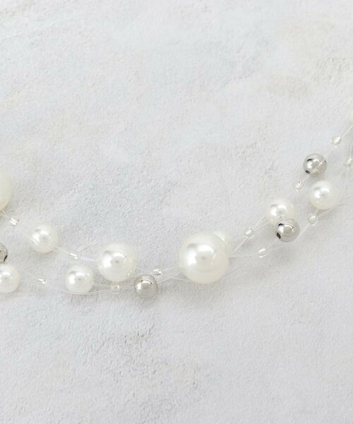 COUP DE CHANCE / クードシャンス ネックレス・ペンダント・チョーカー | フローボール／ショートネックレス／パール調ネックレス／軽量 | 詳細2