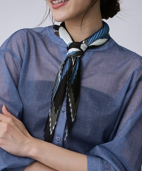 COUP DE CHANCE / クードシャンス バンダナ・スカーフ | ジオメトリックプリーツ／ミニスカーフ | 詳細3